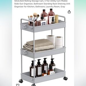 Rolling 3 tier cart